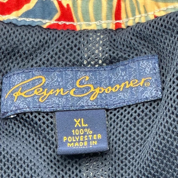 Men's Reyn Spooner Blue Fully Lined Swim/Board Shorts Size XL Nylon Pockets - Picture 5 of 10